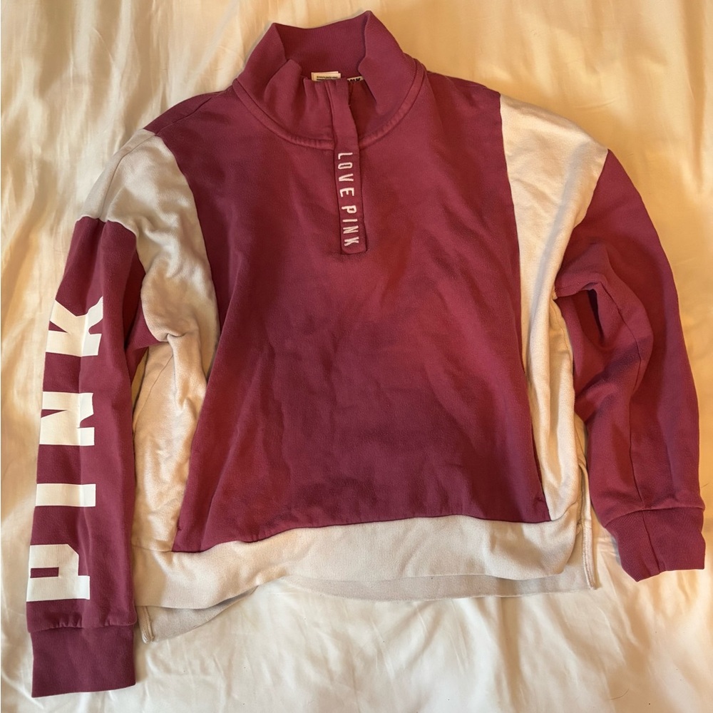 Victoria’s Secret PINK quarter zip sweatshirt